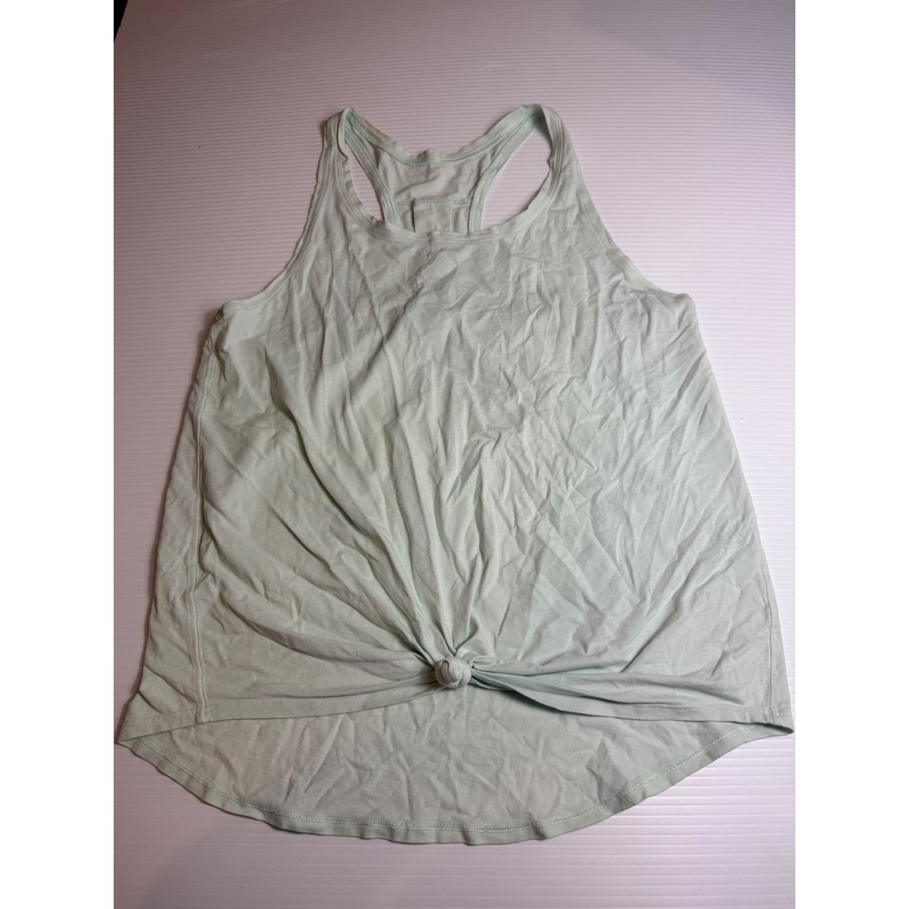 Lululemon Tank Top‎ Knot Front Racerback Sleeveless Athletic Mint Green size 8